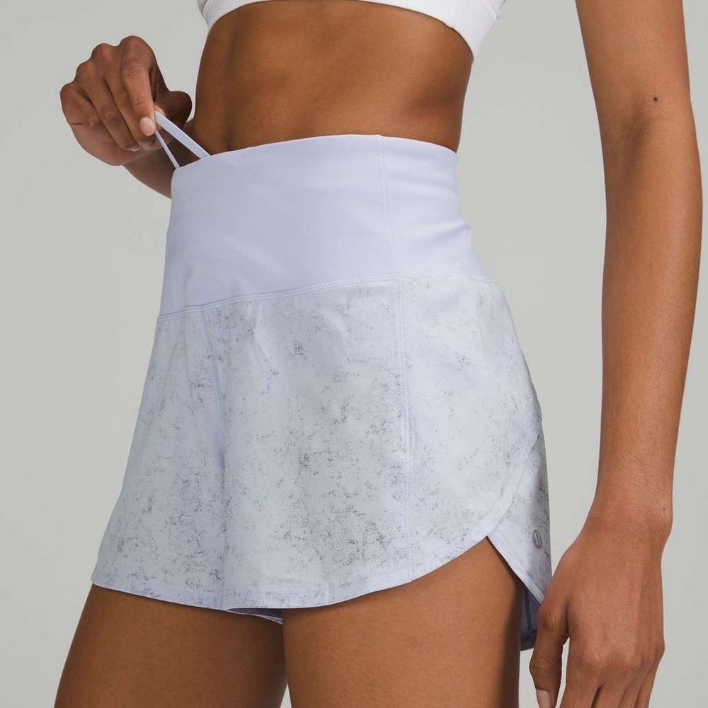 Lululemon Speed Up High-Rise Lined Short 4" - Pastel Blue SZ 6